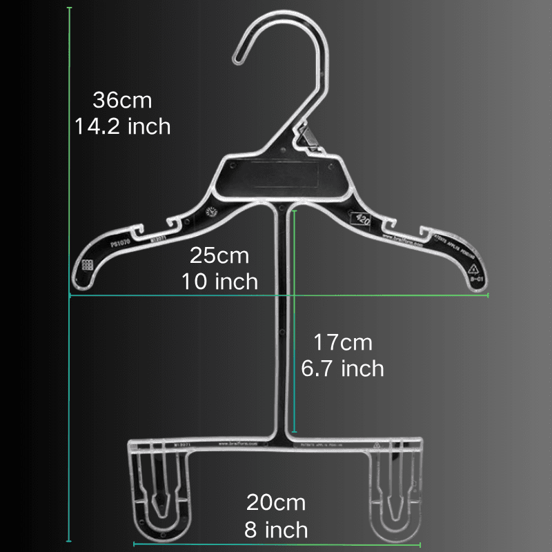 2-in-1 Children's Plastic Hanger for Shirt & Pants: Eco-Friendly & Space-Saving