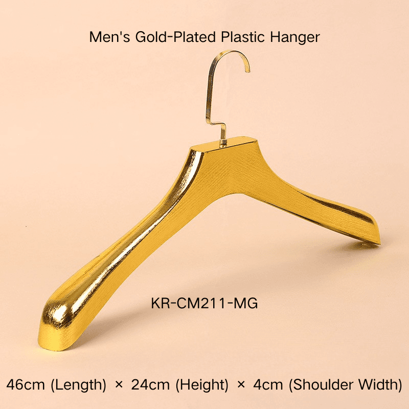 Cintres de costume galvanisés de luxe : cintres en plastique dorés/or rose en gros
